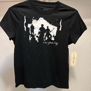 Black New York City Graphic Tee - women